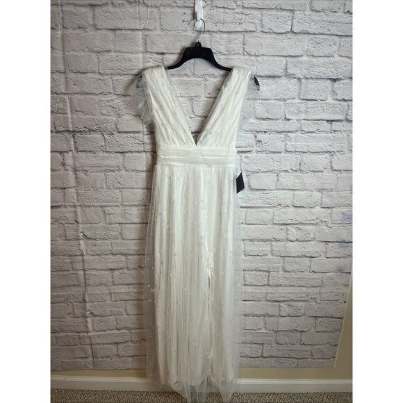 Soieblu NWT  Celestial Star White Tulle Maxi Fairycore Formal Dress Size Small - Picture 1 of 12